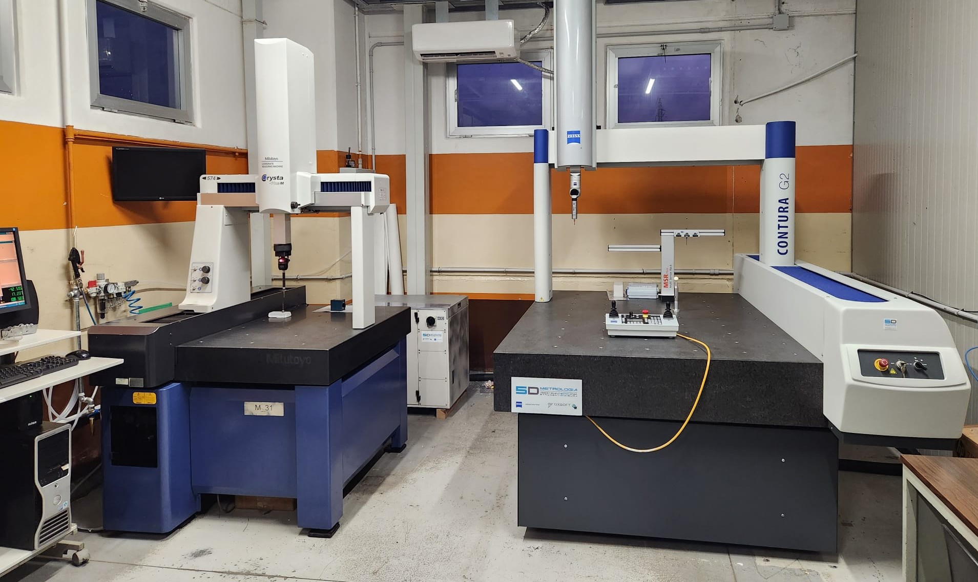 Sala metrologica MetalPro Solutions con macchine di controllo qualità